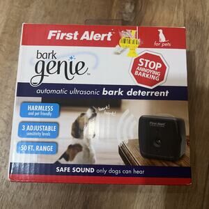 First Alert Bark Genie Automatic Ultrasonic Bark Deterrent Device Dog Bark